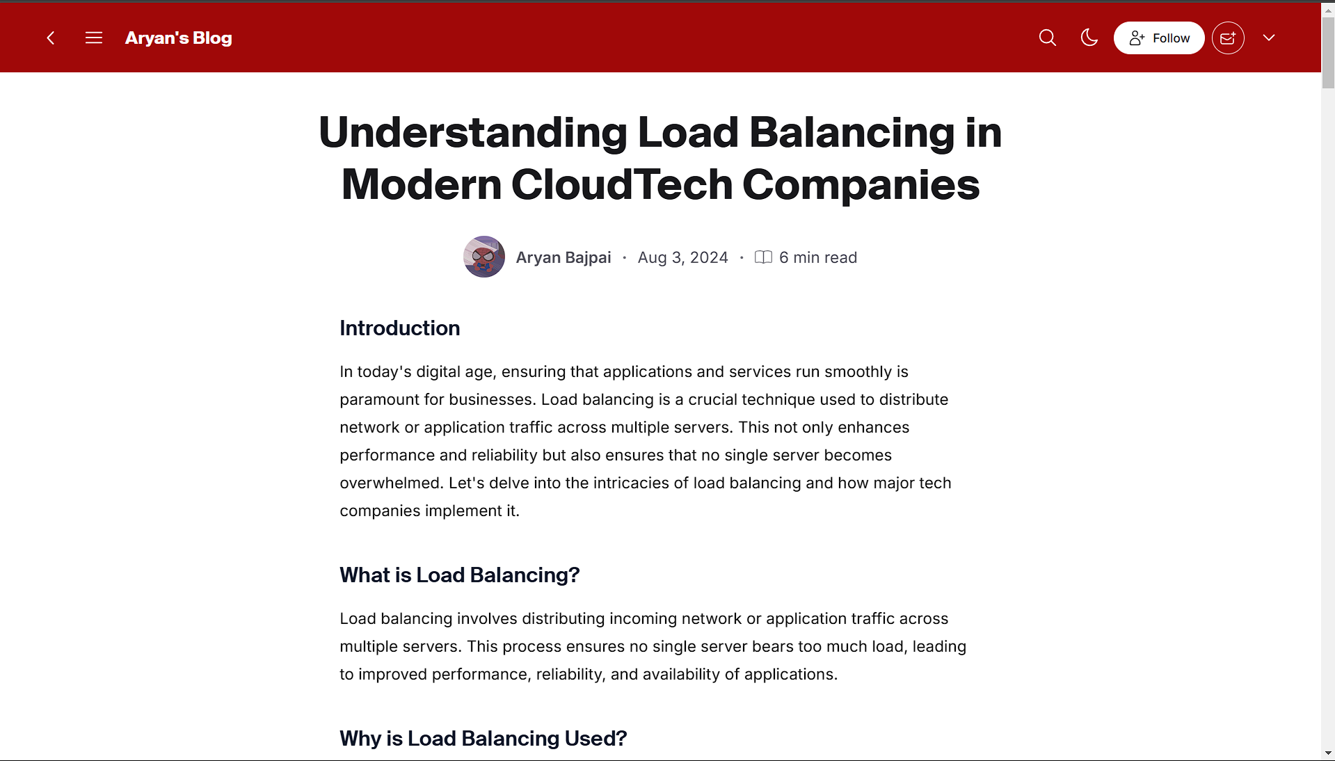 Understanding Load Balancing in Modern CloudTech Companies