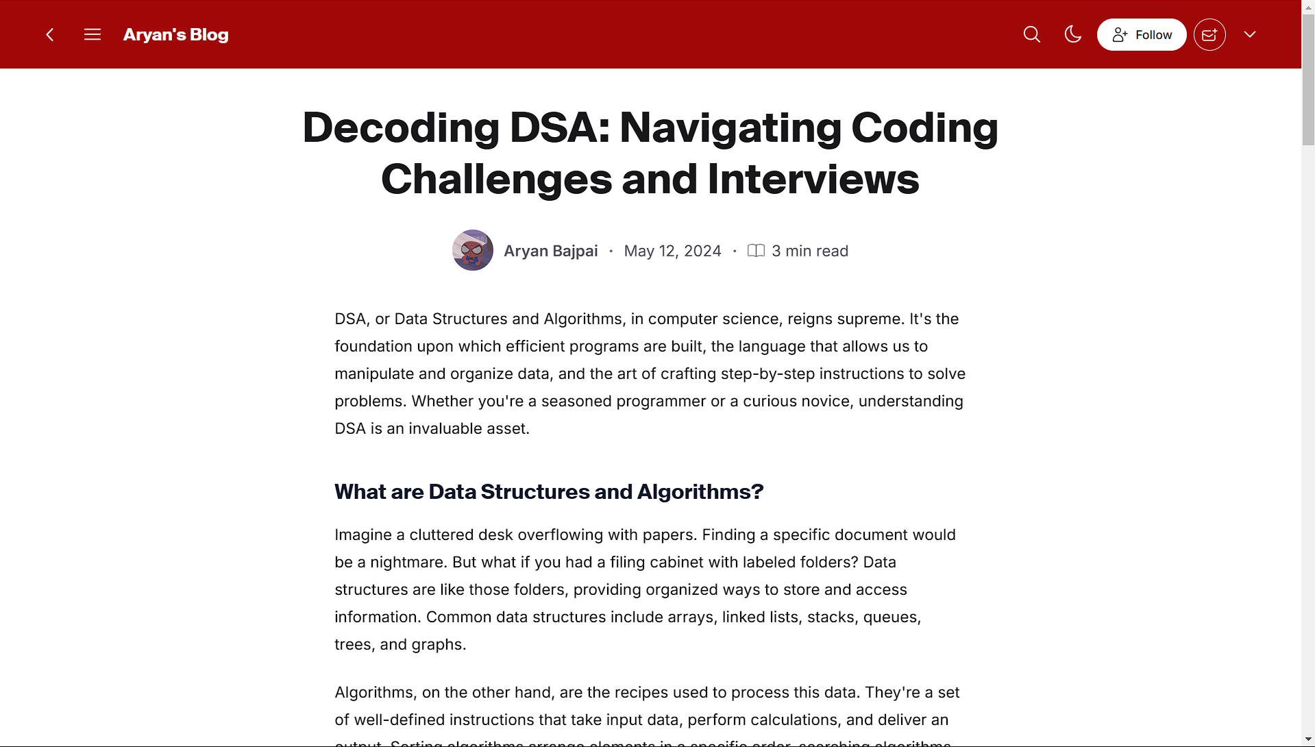 Decoding DSA: Navigating Coding Challenges and Interviews